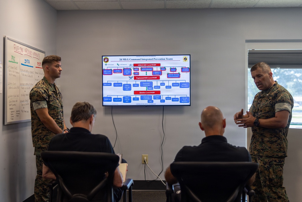 Dutch Marines visit 2nd Marine Logistic Group’s Human Performance Center