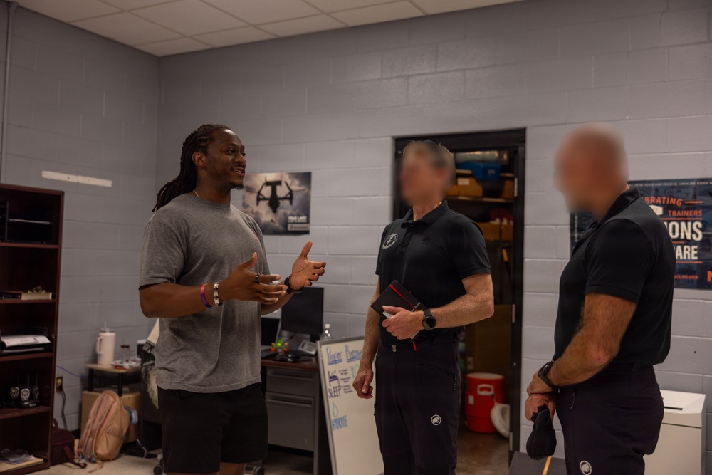 Dutch Marines visit 2nd Marine Logistic Group’s Human Performance Center