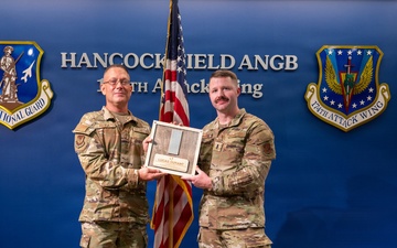 Felicia Presents Durant With Promotion Plaque