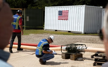Blount Island team tests new Navy option for moving fuel ashore