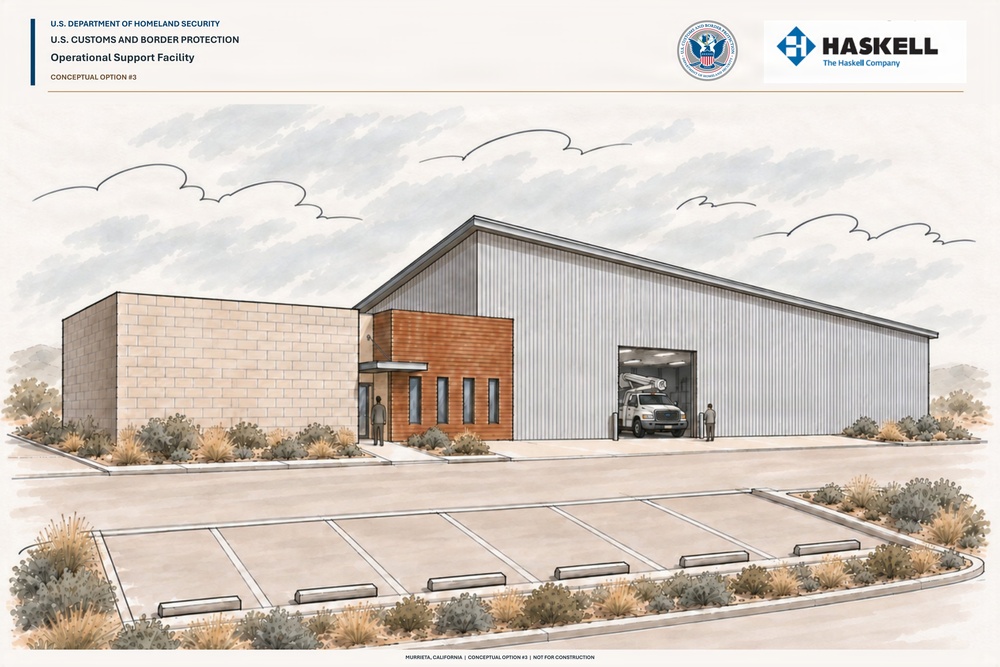 U.S. Border Patrol Garage Rendering