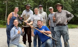 Group pic of archeological team at the U.S. Army Garrison at West Point