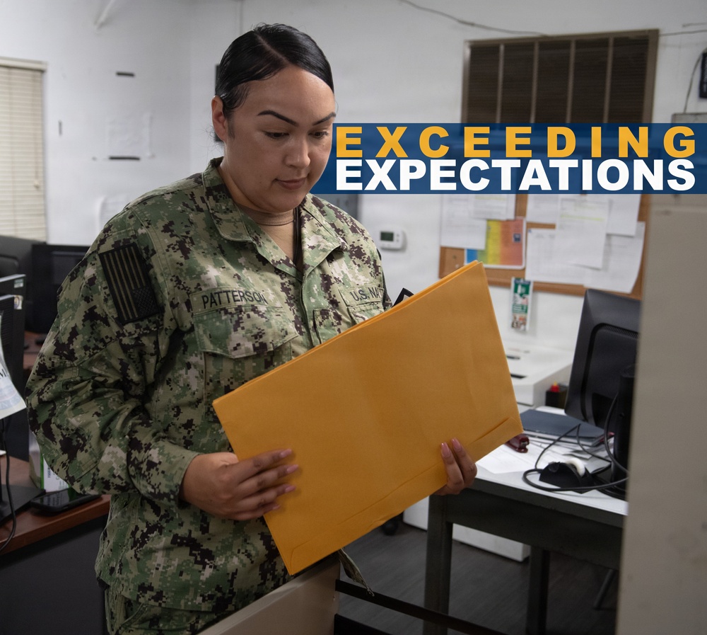 USS John C. Stennis (CVN 74) recognizes YNSN Patterson