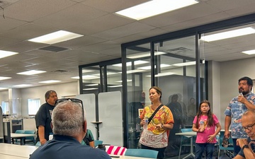 U.S. Rep. Jill Tokuda visits PMRF during Hurricane Lowell recovery operations