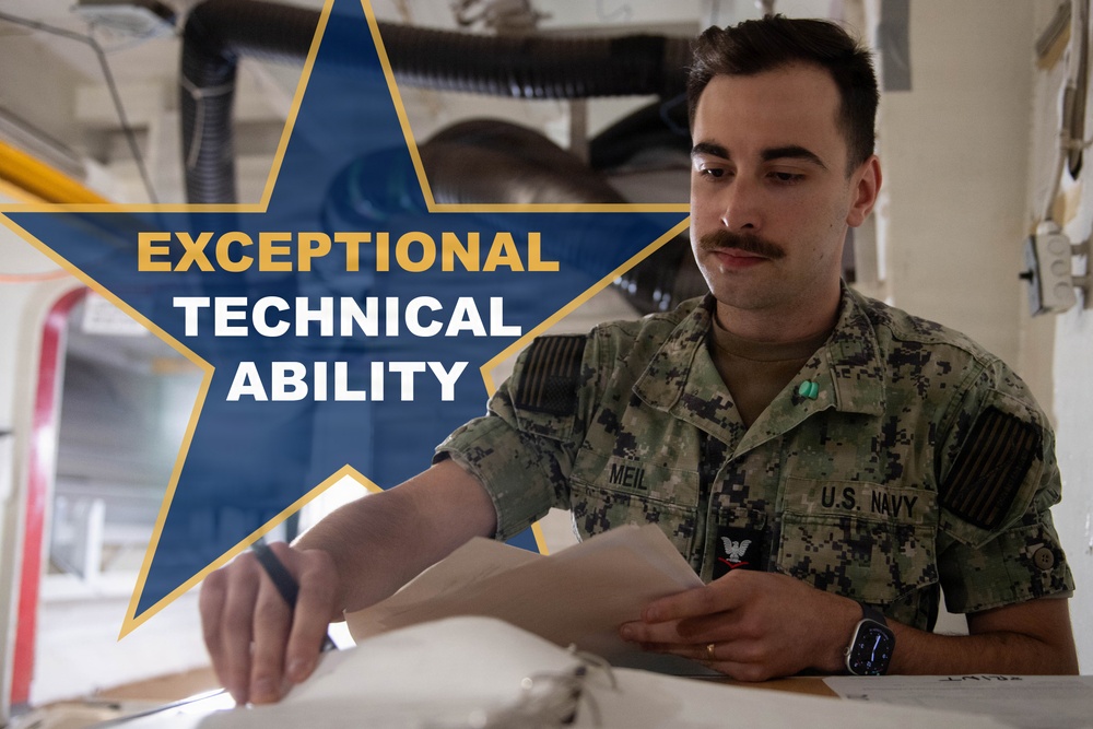 USS John C. Stennis (CVN 74) recognizes AO3 Meil