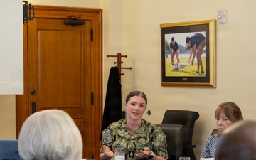 Chief of Naval Operations Adm. Daryl Caudle Visits the U.S. Naval Academy