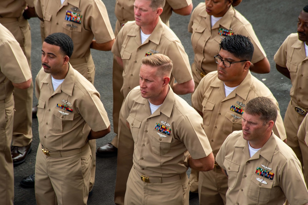 USS Carl Vinson (CVN 70) hosts chief petty officer pinning ceremony