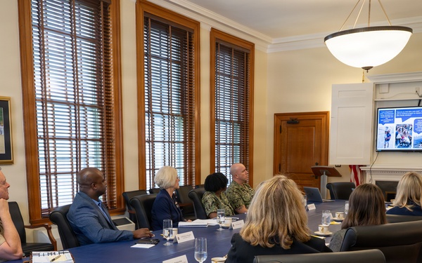 Chief of Naval Operations Adm. Daryl Caudle Visits the U.S. Naval Academy