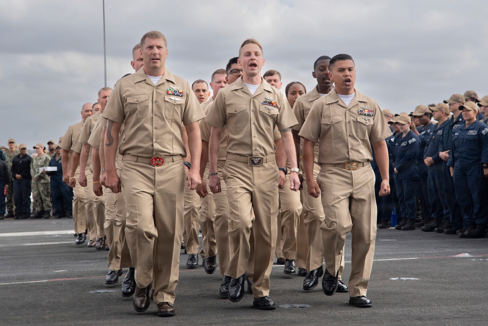 USS Carl Vinson (CVN 70) hosts chief petty officer pinning ceremony