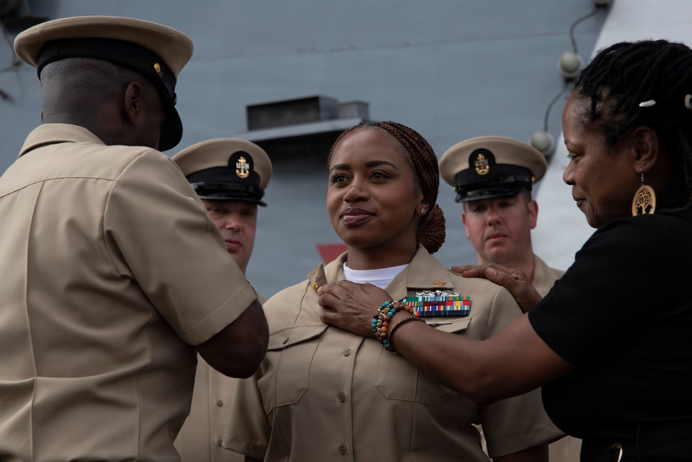 USS Carl Vinson (CVN 70) hosts chief petty officer pinning ceremony