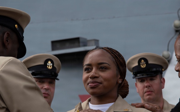 USS Carl Vinson (CVN 70) hosts chief petty officer pinning ceremony