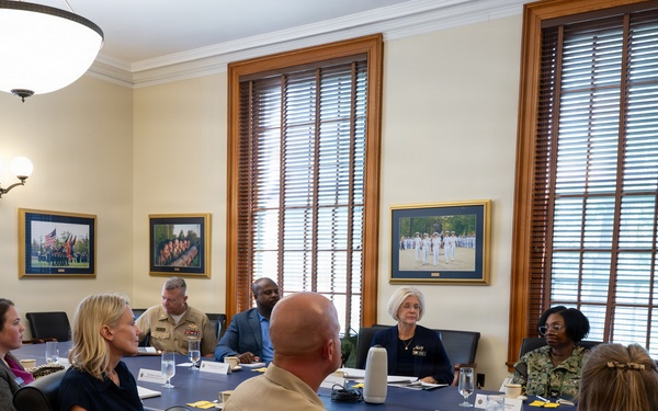 Chief of Naval Operations Adm. Daryl Caudle Visits the U.S. Naval Academy