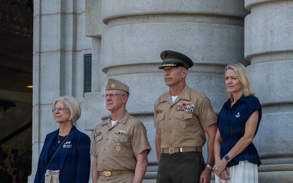 Chief of Naval Operations Adm. Daryl Caudle Visits the U.S. Naval Academy