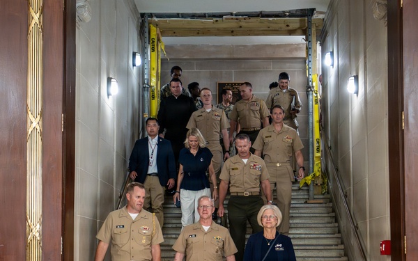 Chief of Naval Operations Adm. Daryl Caudle Visits the U.S. Naval Academy
