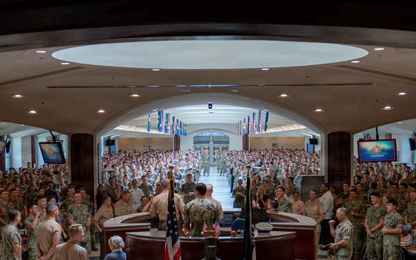 Chief of Naval Operations Adm. Daryl Caudle Visits the U.S. Naval Academy