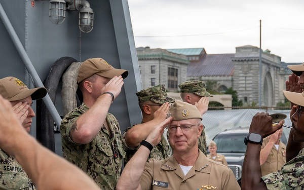Chief of Naval Operations Adm. Daryl Caudle Visits the U.S. Naval Academy