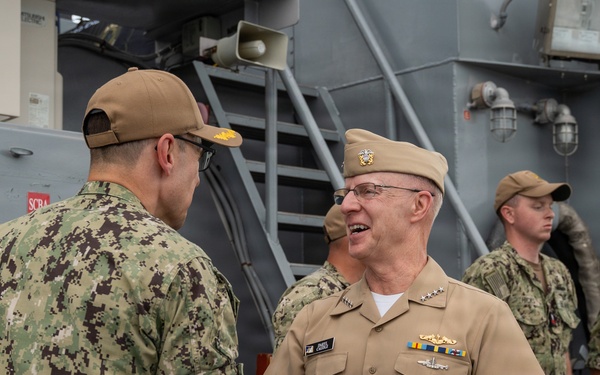 Chief of Naval Operations Adm. Daryl Caudle Visits the U.S. Naval Academy