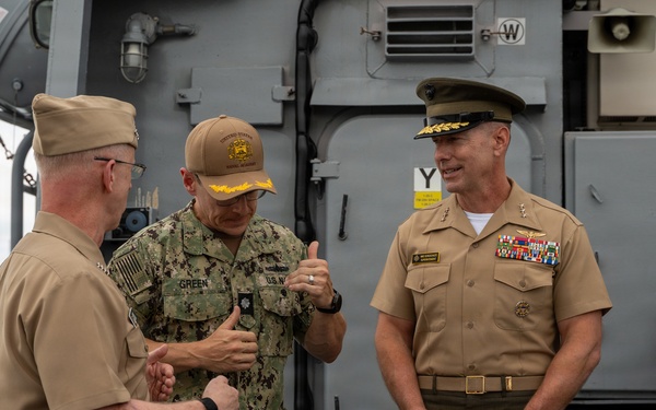 Chief of Naval Operations Adm. Daryl Caudle Visits the U.S. Naval Academy