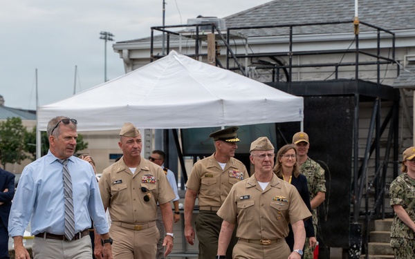 Chief of Naval Operations Adm. Daryl Caudle Visits the U.S. Naval Academy