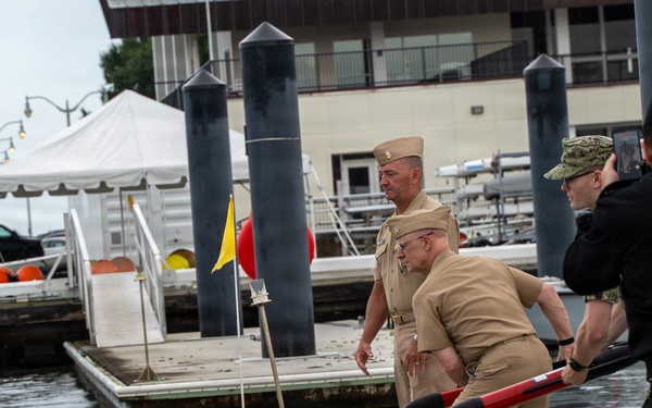 Chief of Naval Operations Adm. Daryl Caudle Visits the U.S. Naval Academy
