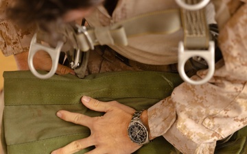 U.S. Marines with 1st DSB Conduct Low-Level Static Line Jumps