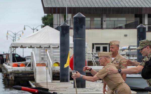 Chief of Naval Operations Adm. Daryl Caudle Visits the U.S. Naval Academy
