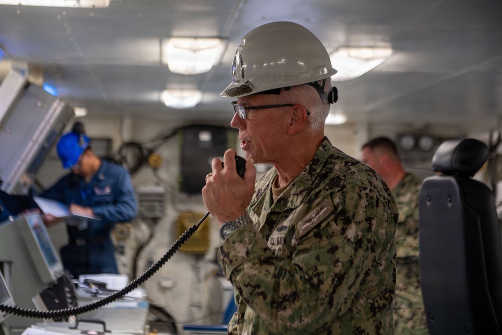 USS John C. Stennis (CVN 74) Welcomes Aboard Commander, U.S. Fleet Forces Command