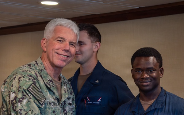 USS John C. Stennis (CVN 74) Welcomes Aboard Commander, U.S. Fleet Forces Command