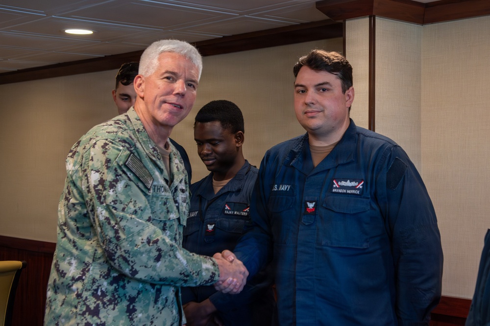 USS John C. Stennis (CVN 74) Welcomes Aboard Commander, U.S. Fleet Forces Command
