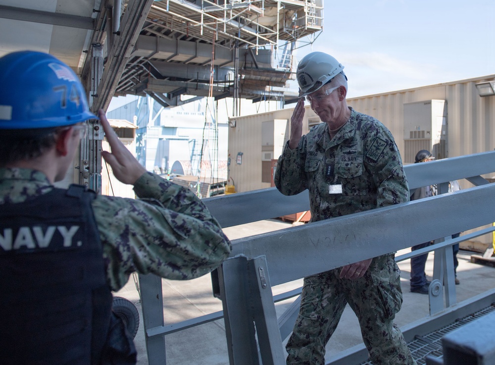 USS John C. Stennis (CVN 74) Welcomes Aboard Commander, U.S. Fleet Forces Command