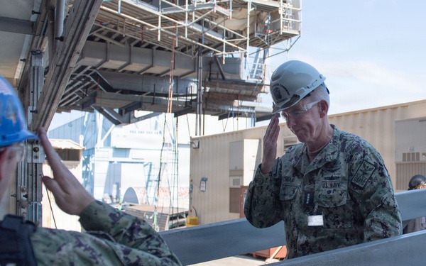 USS John C. Stennis (CVN 74) Welcomes Aboard Commander, U.S. Fleet Forces Command