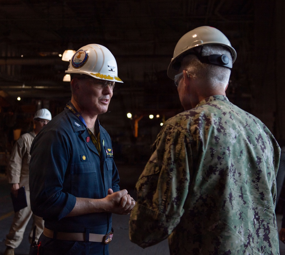 USS John C. Stennis (CVN 74) Welcomes Aboard Commander, U.S. Fleet Forces Command