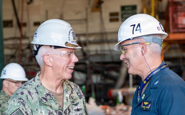 USS John C. Stennis (CVN 74) Welcomes Aboard Commander, U.S. Fleet Forces Command