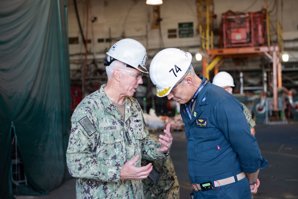 USS John C. Stennis (CVN 74) Welcomes Aboard Commander, U.S. Fleet Forces Command