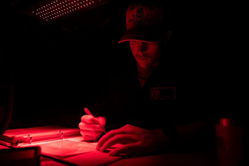 Sailors Stand Watch In The Pilothouse