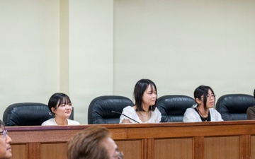 Tokyo Law students tour Kadena Air Base