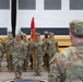 New HHC First Sergeant Salutes Commander Following Change of Responsibility Ceremony