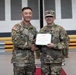 HHC Outgoing First Sergeant Recognized for Meritorious Service