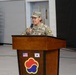 New HHC First Sergeant Delivers Remarks Following Change of Responsibility