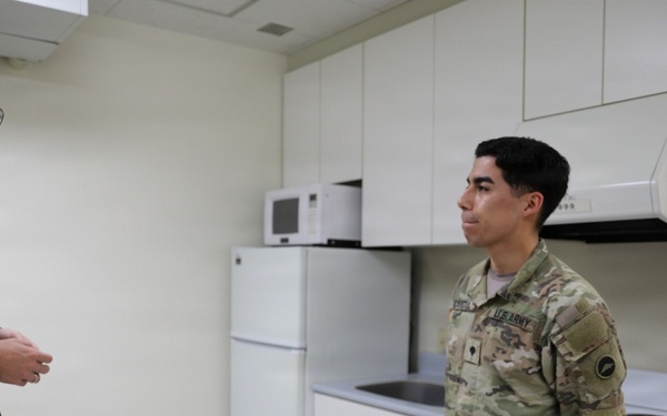 U.S. Army Japan NCOIC Conducts Barracks Inspection