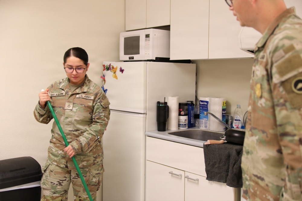 U.S. Army Japan NCOIC Conducts Barracks Inspection
