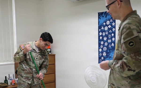 U.S. Army Japan NCOIC Conducts Barracks Inspection