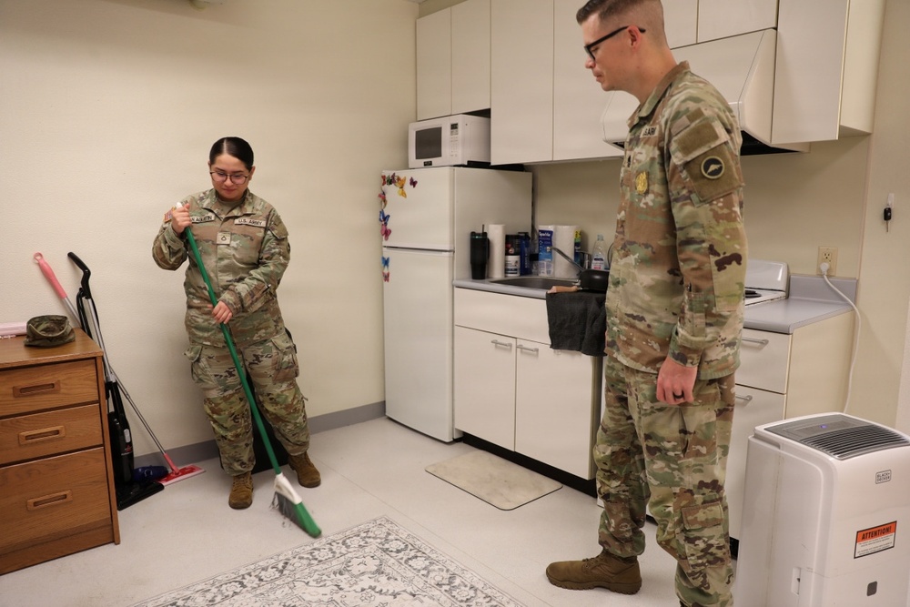 U.S. Army Japan NCOIC Conducts Barracks Inspection