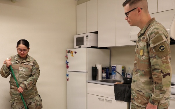 U.S. Army Japan NCOIC Conducts Barracks Inspection