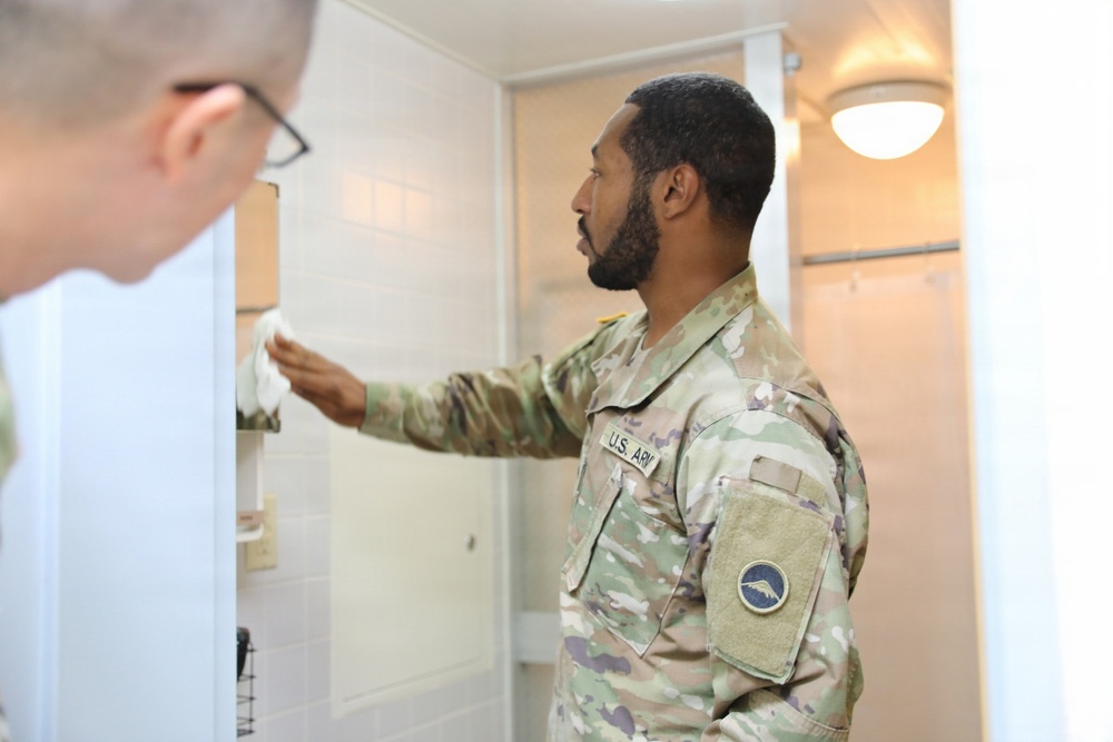 U.S. Army Japan NCOIC Conducts Barracks Inspection
