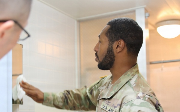 U.S. Army Japan NCOIC Conducts Barracks Inspection