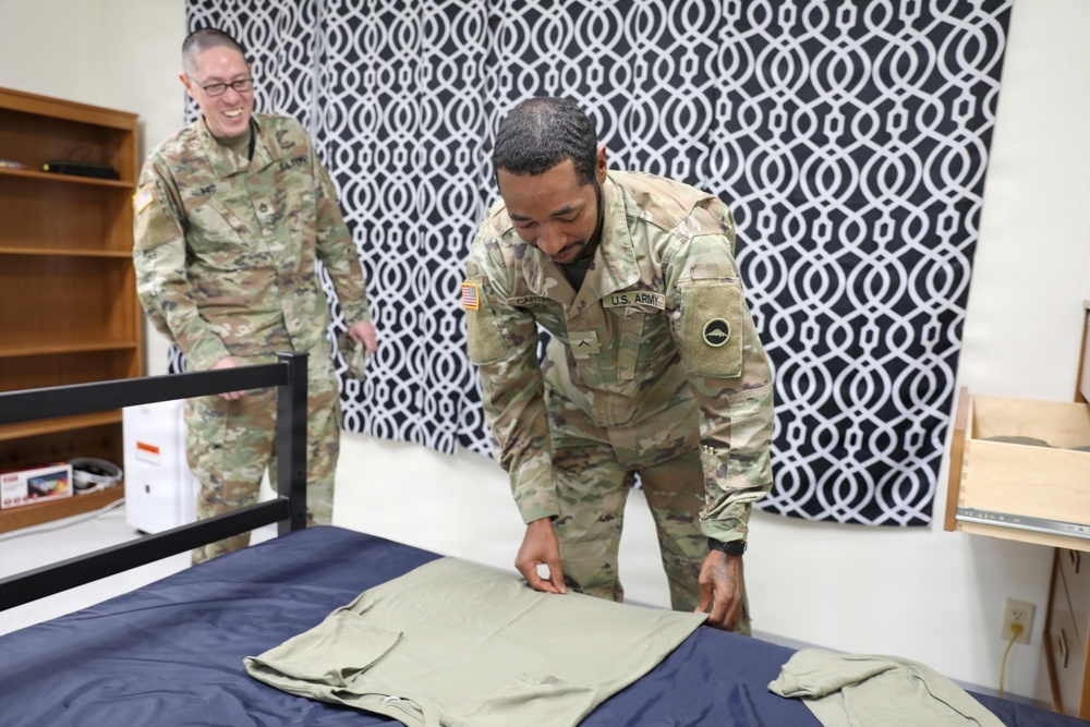 U.S. Army Japan NCOIC Conducts Barracks Inspection