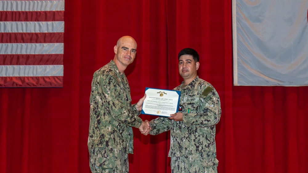 CFAY Holds All Hands and Awards at Quarters