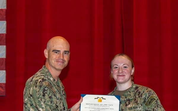 CFAY Holds All Hands and Awards at Quarters