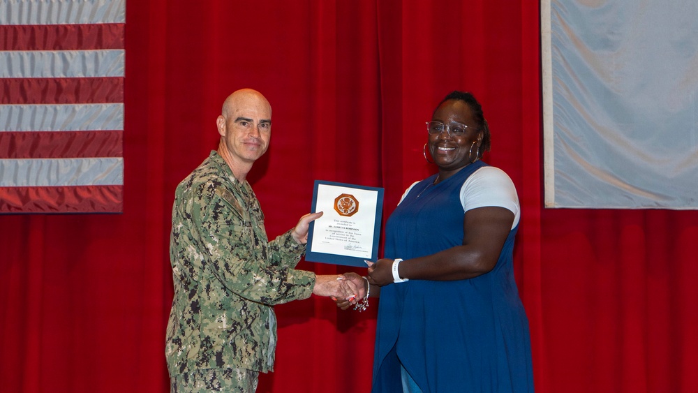 CFAY Holds All Hands and Awards at Quarters